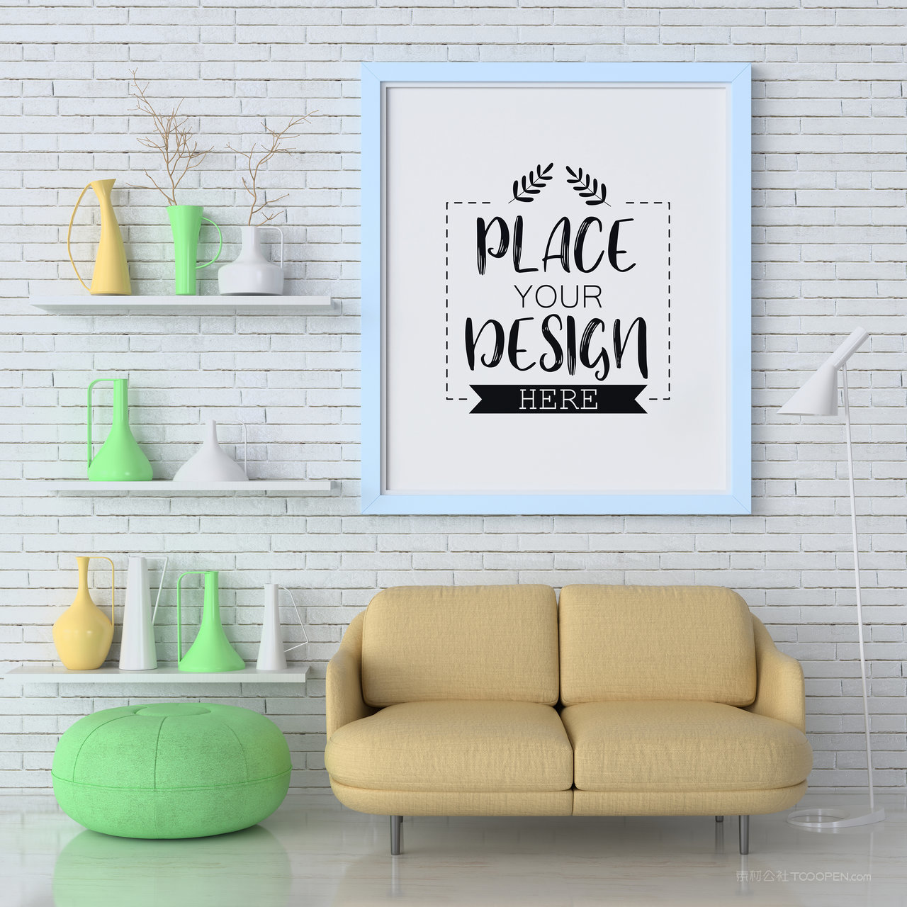 家居装饰画墙上挂画画框样机