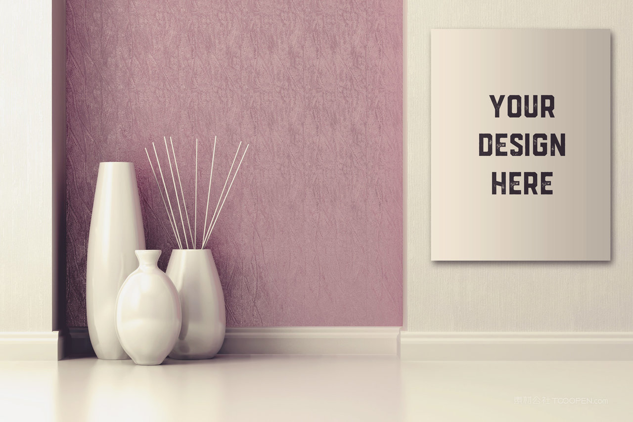 室内墙壁画框样机