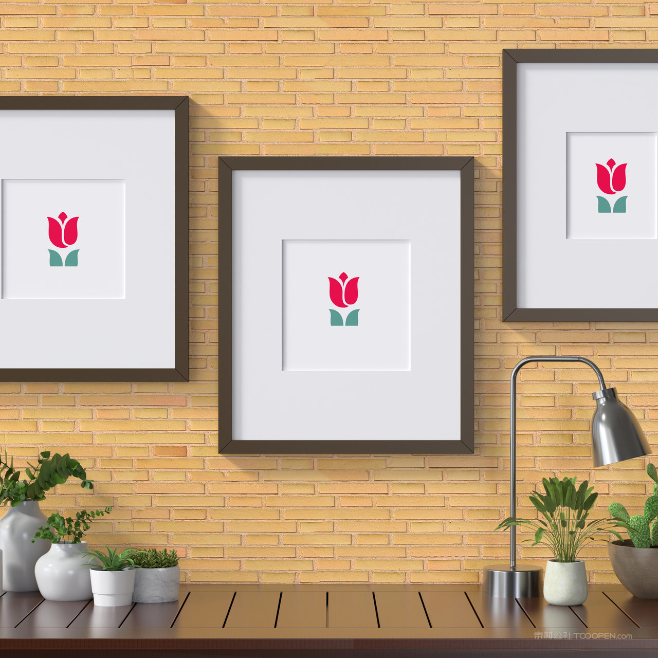 组合装饰画画框相框贴图样机