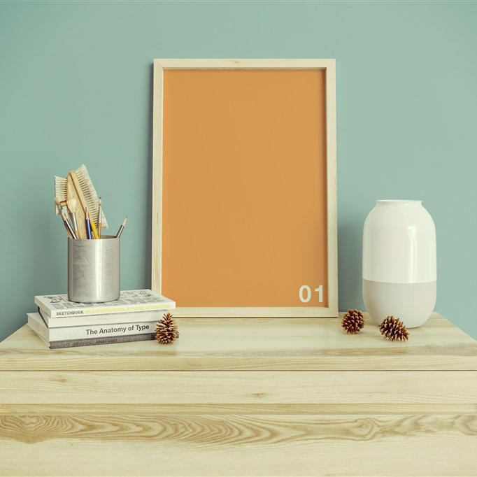 室内的柜子一角