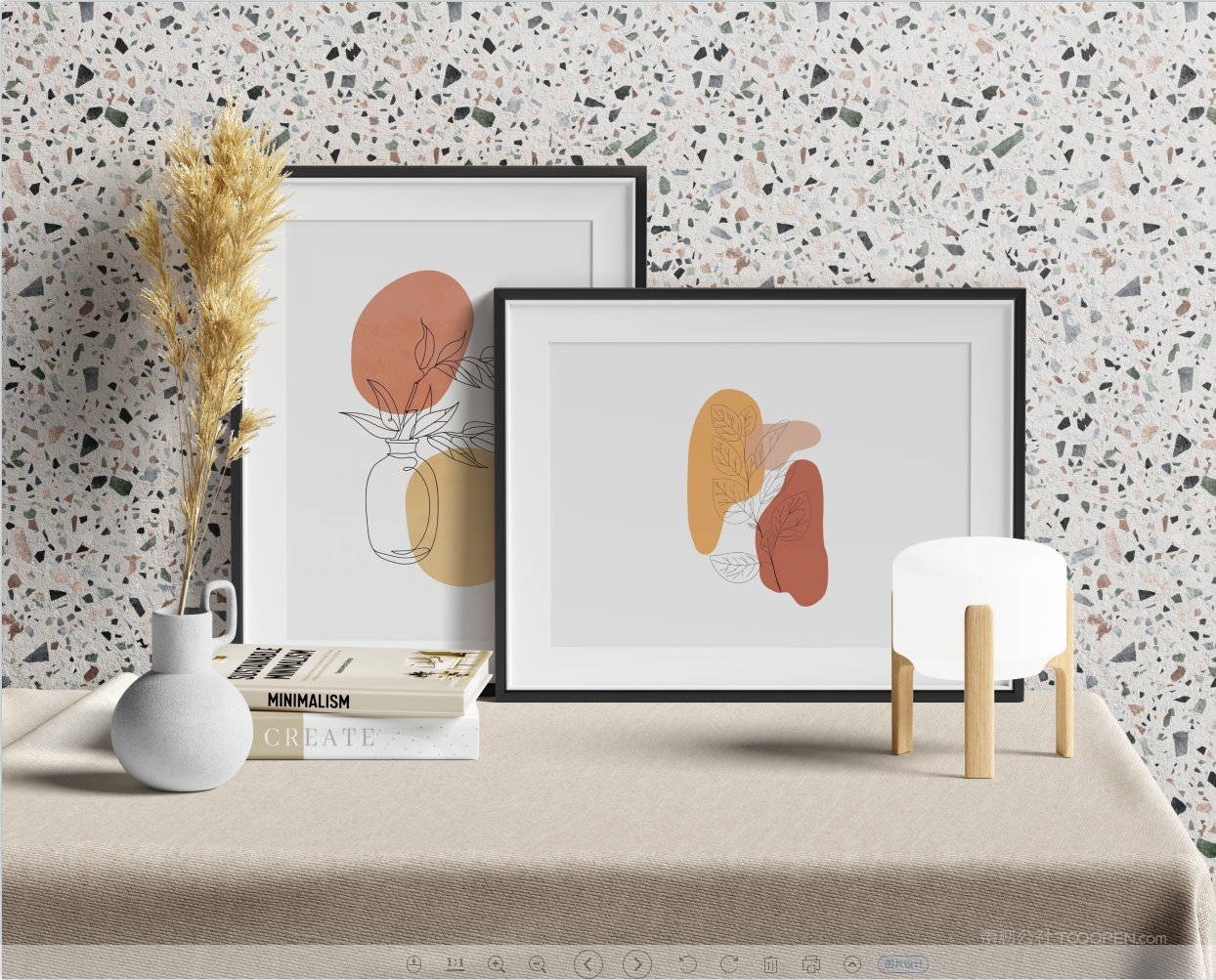 自定义场景框架相框样机