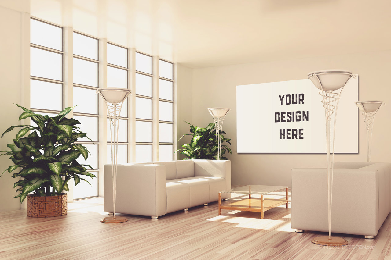 室内墙壁画框样机