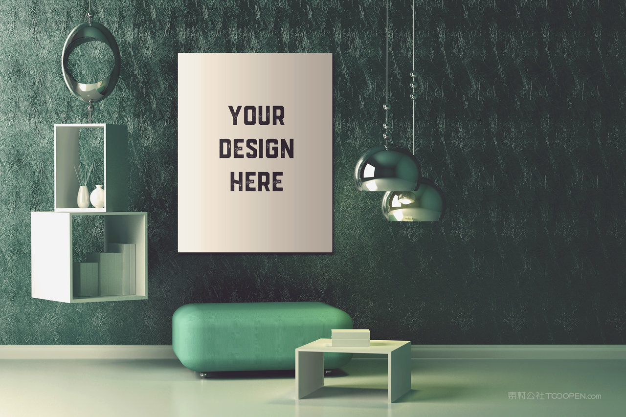 室内墙壁画框样机