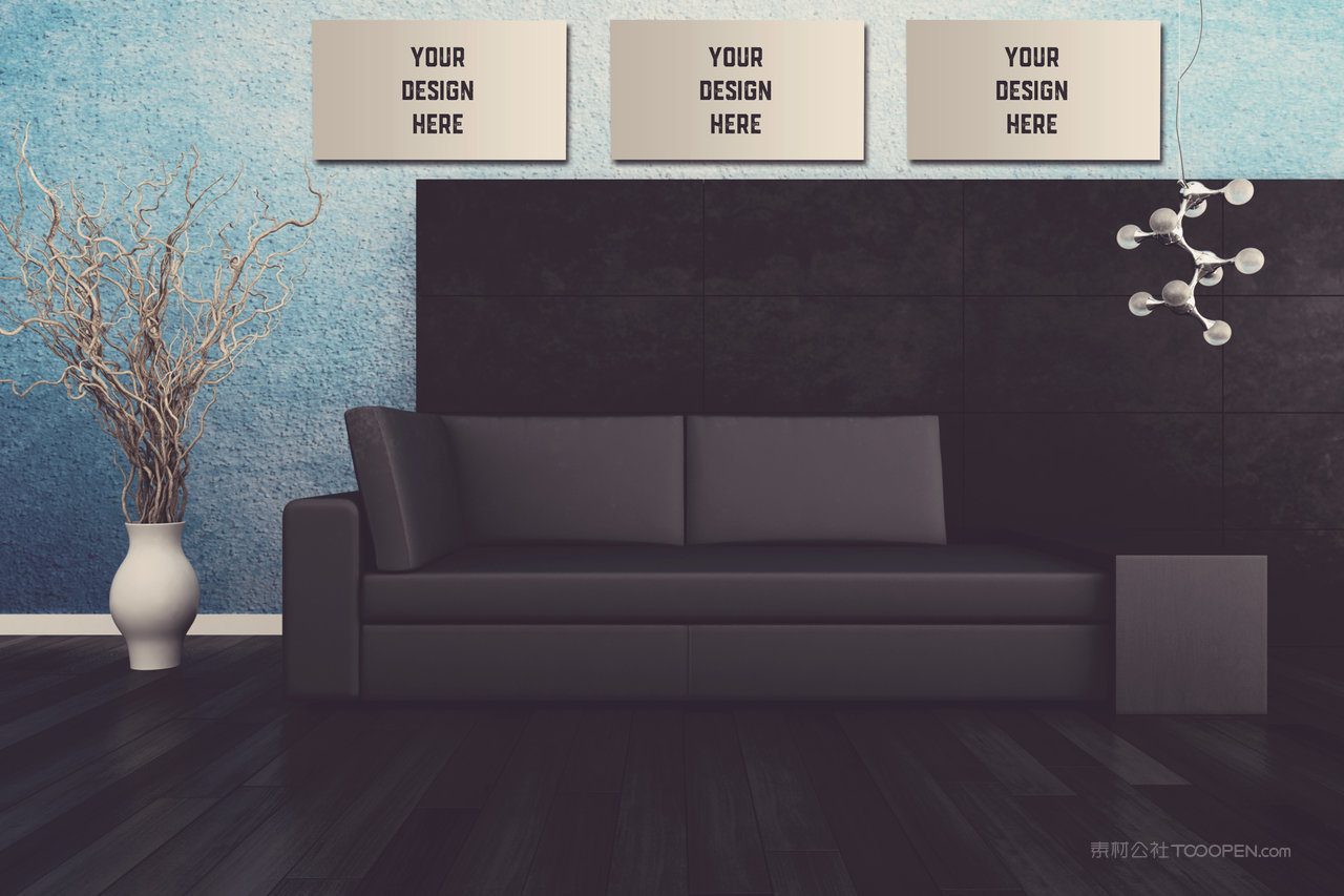 客厅墙壁画框样机