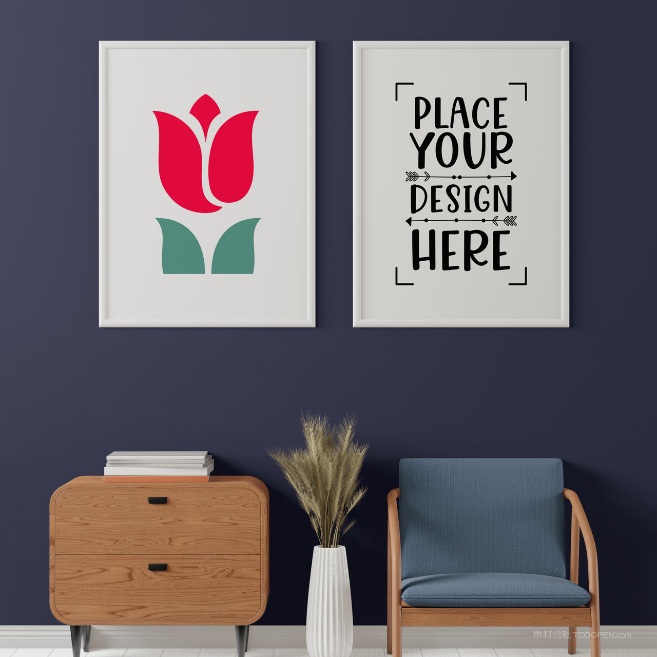 家居装饰画组合画框贴图样机