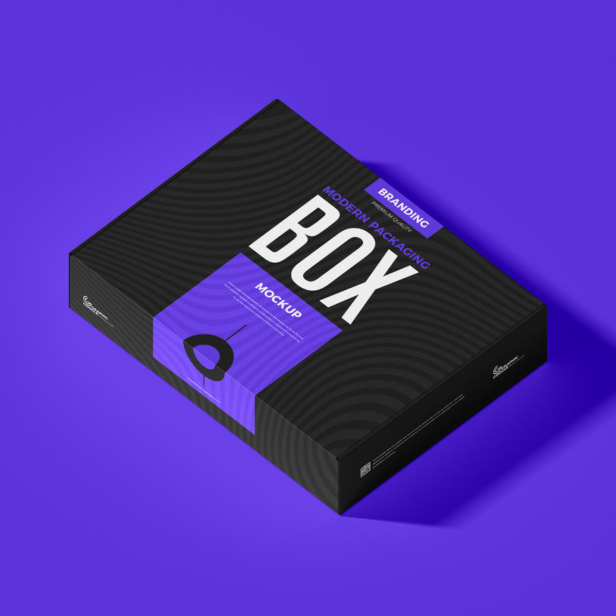 现代包装盒样机