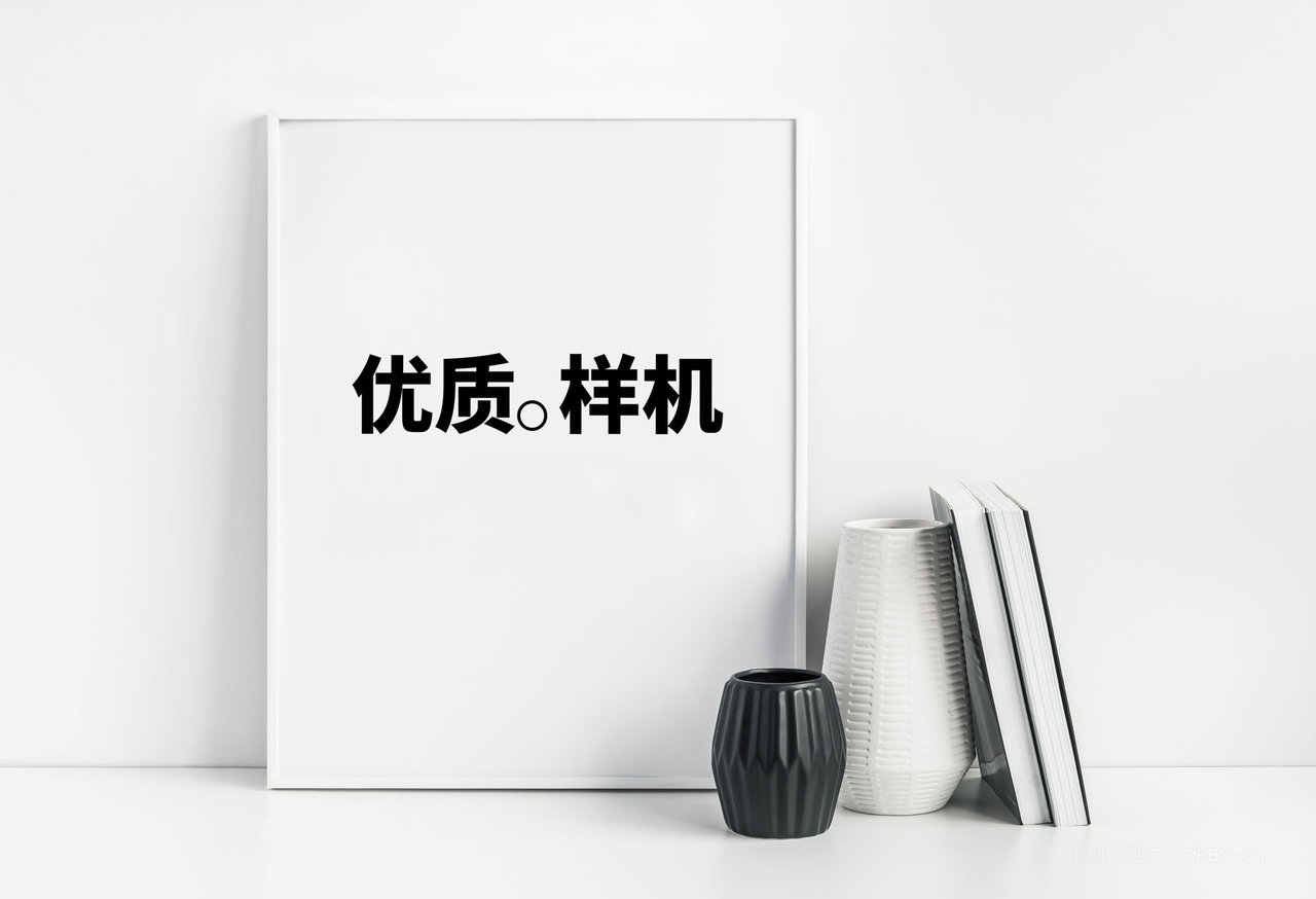 简洁室内相框画板框架展示psd样机 (6)