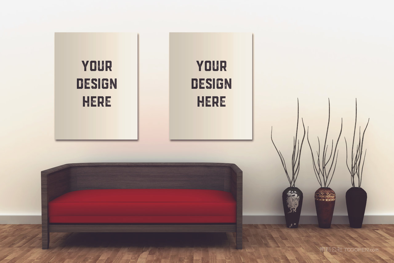 客厅墙壁画框样机