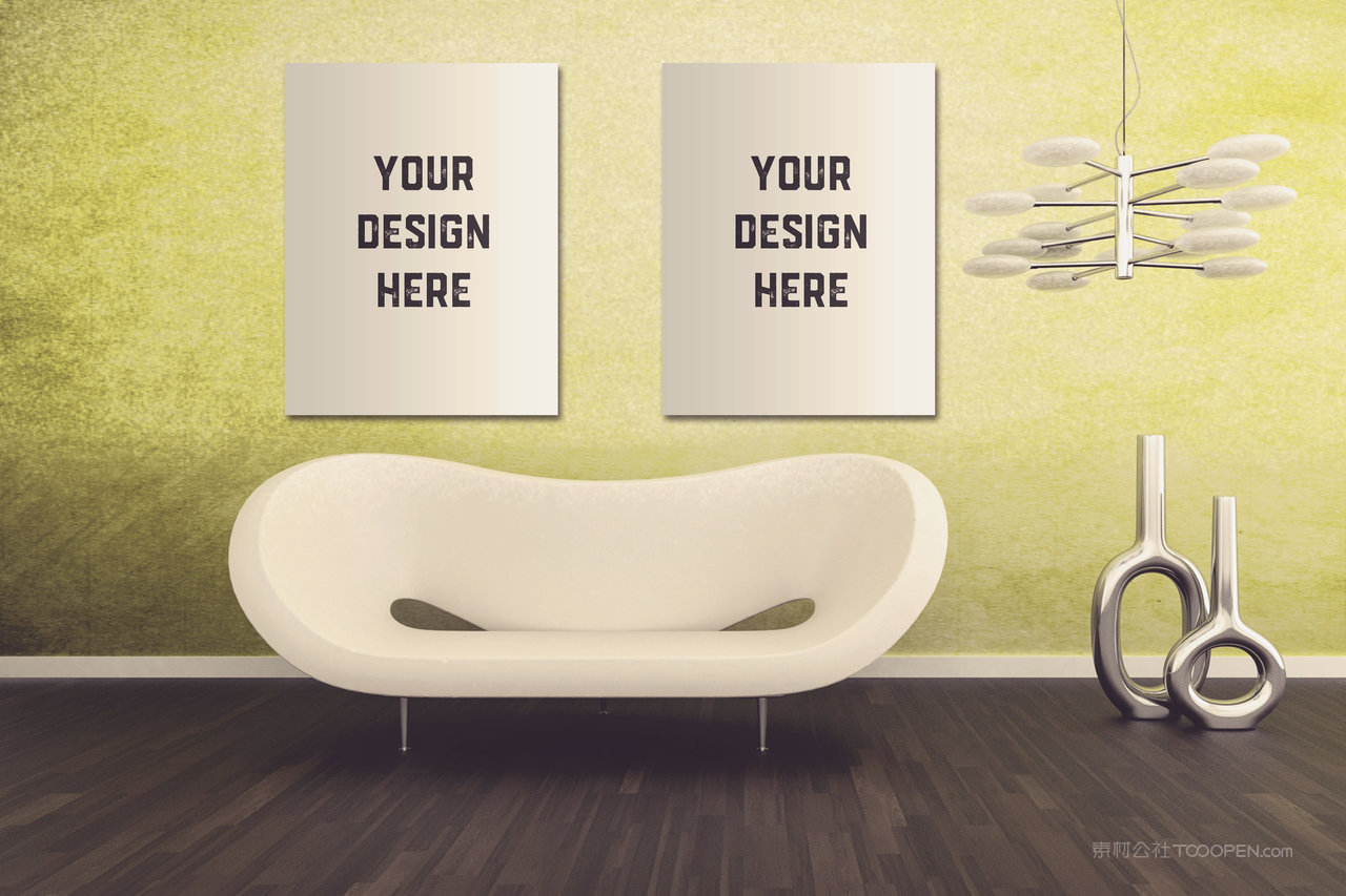 室内墙壁画框样机