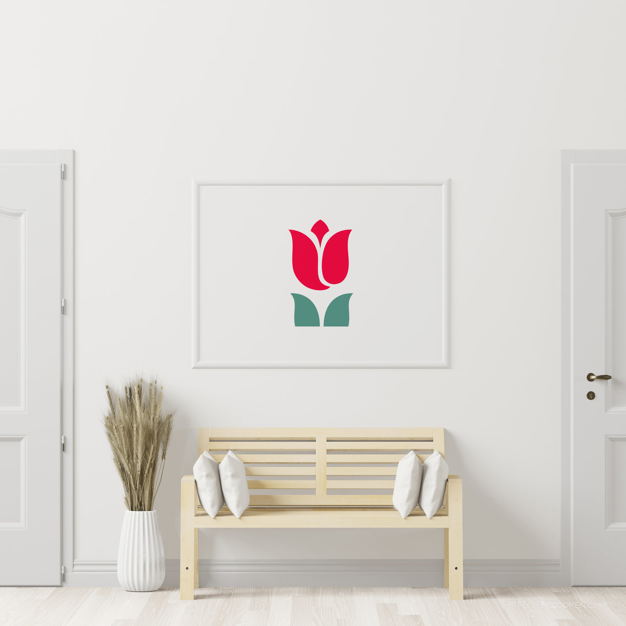 墙上挂画装饰画画框相框样机