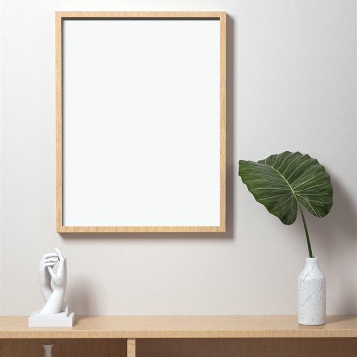 c4d场景模型文艺摆件挂画相框样机