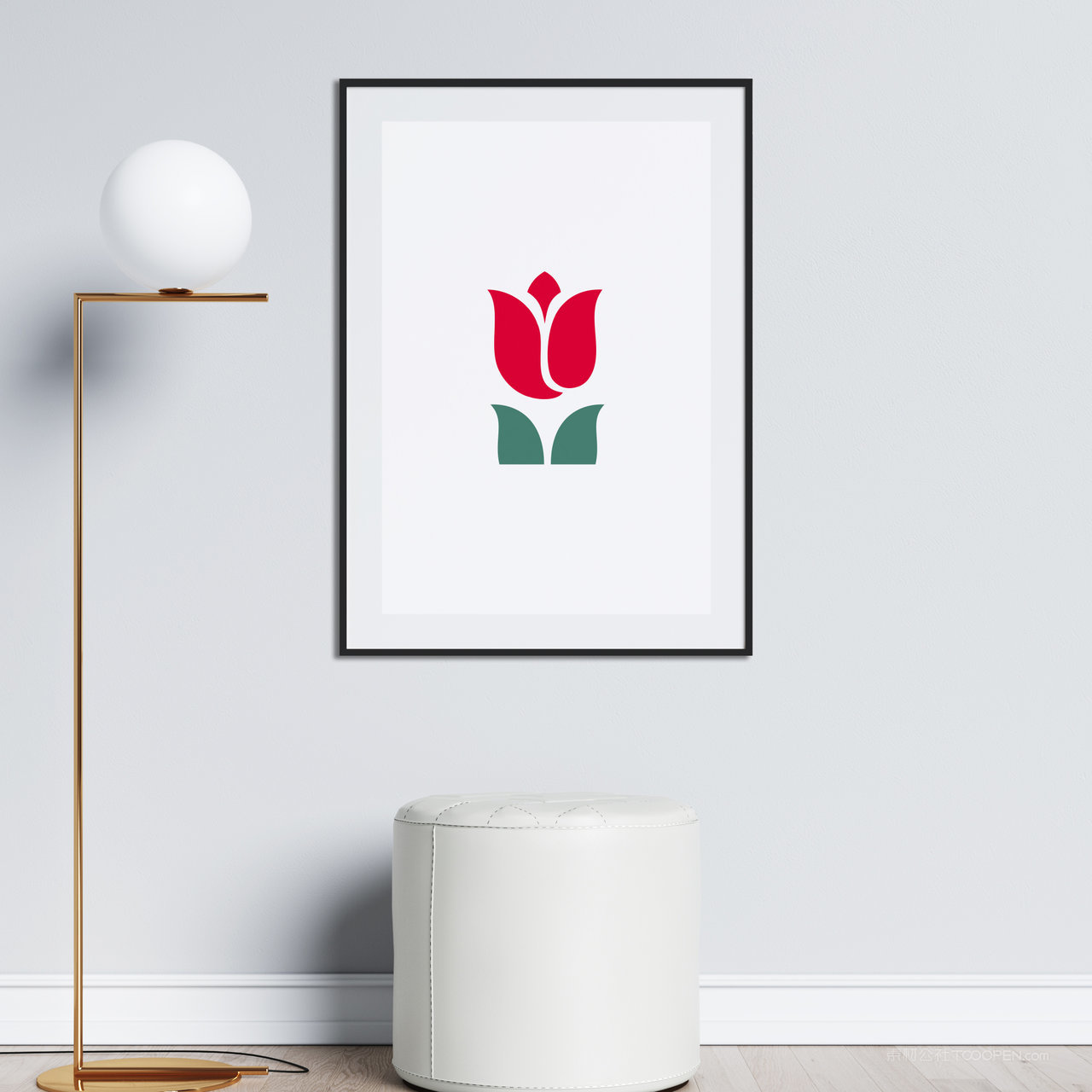 墙上相框装饰画画框贴图样机