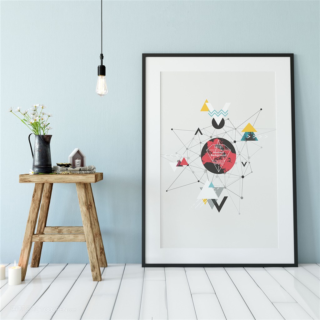 现代风格装饰画画框样机