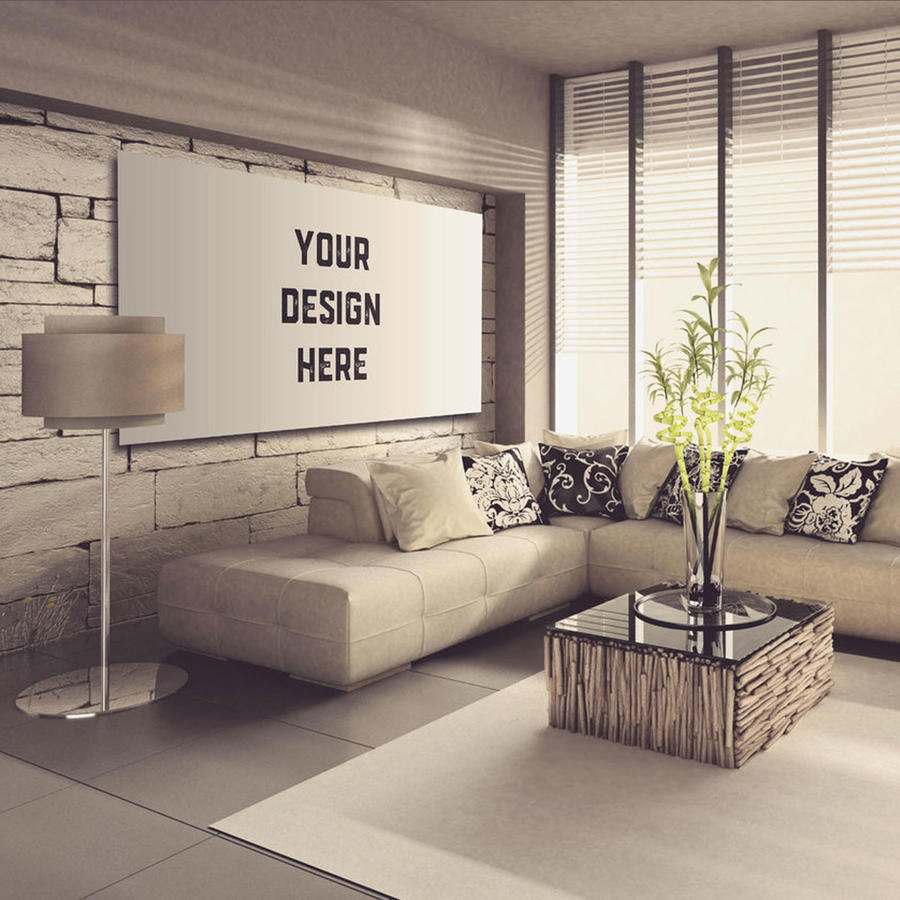 客厅墙壁画框样机