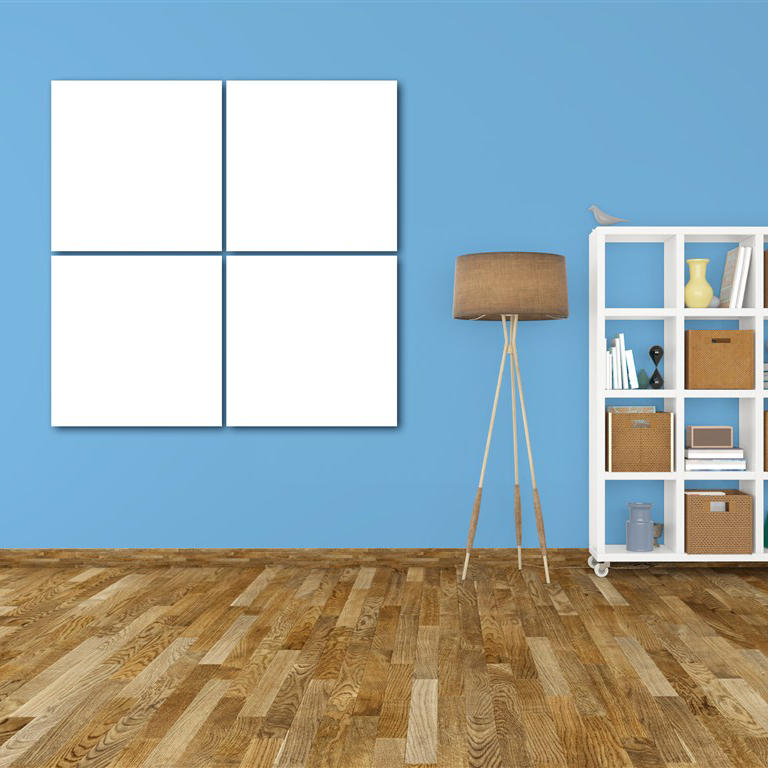 白板和白色书架