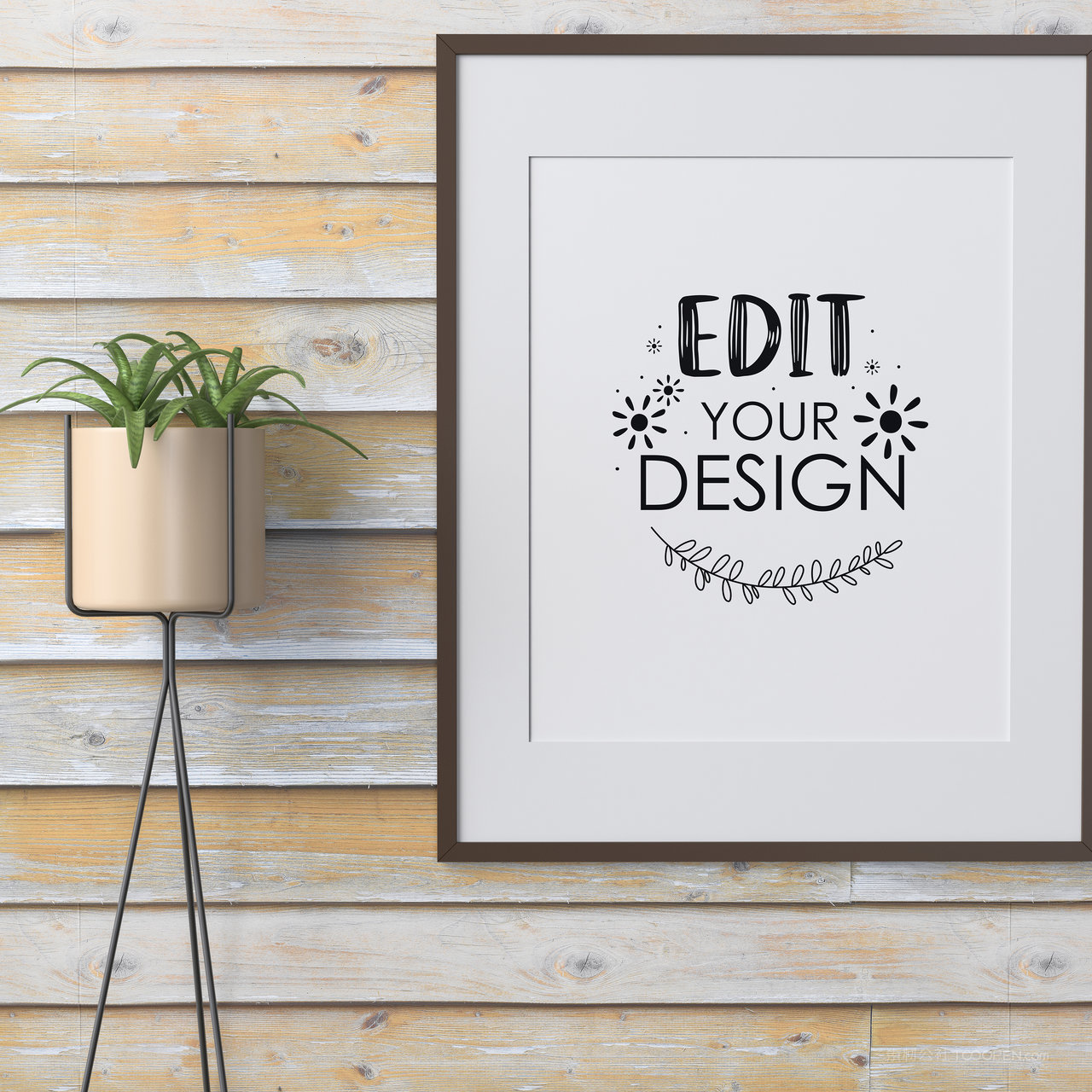 相框画框装饰画画框贴图样机