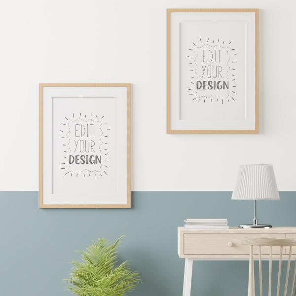 客厅海报框架样机