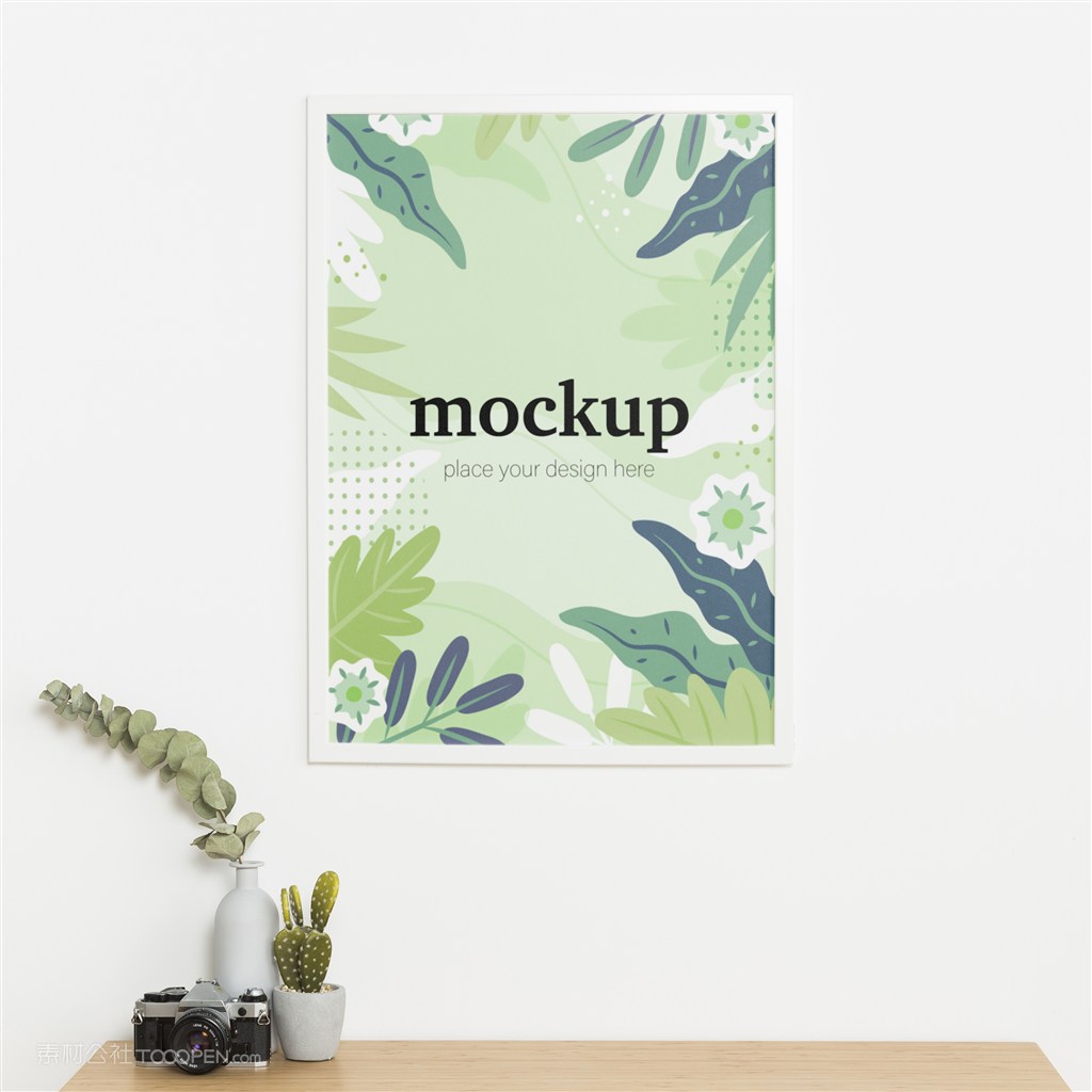 墙上画框贴图样机