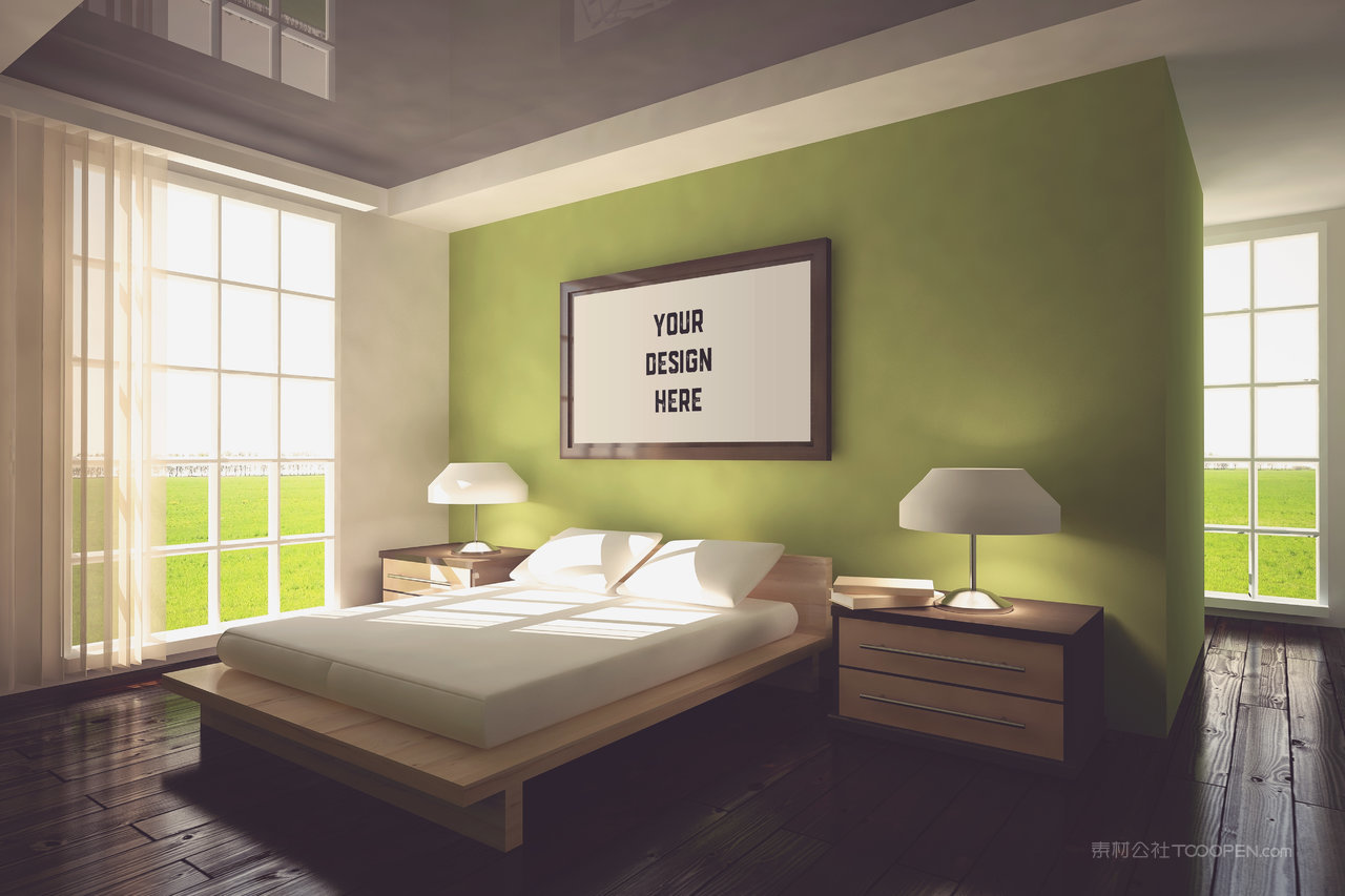 卧室墙壁画框样机