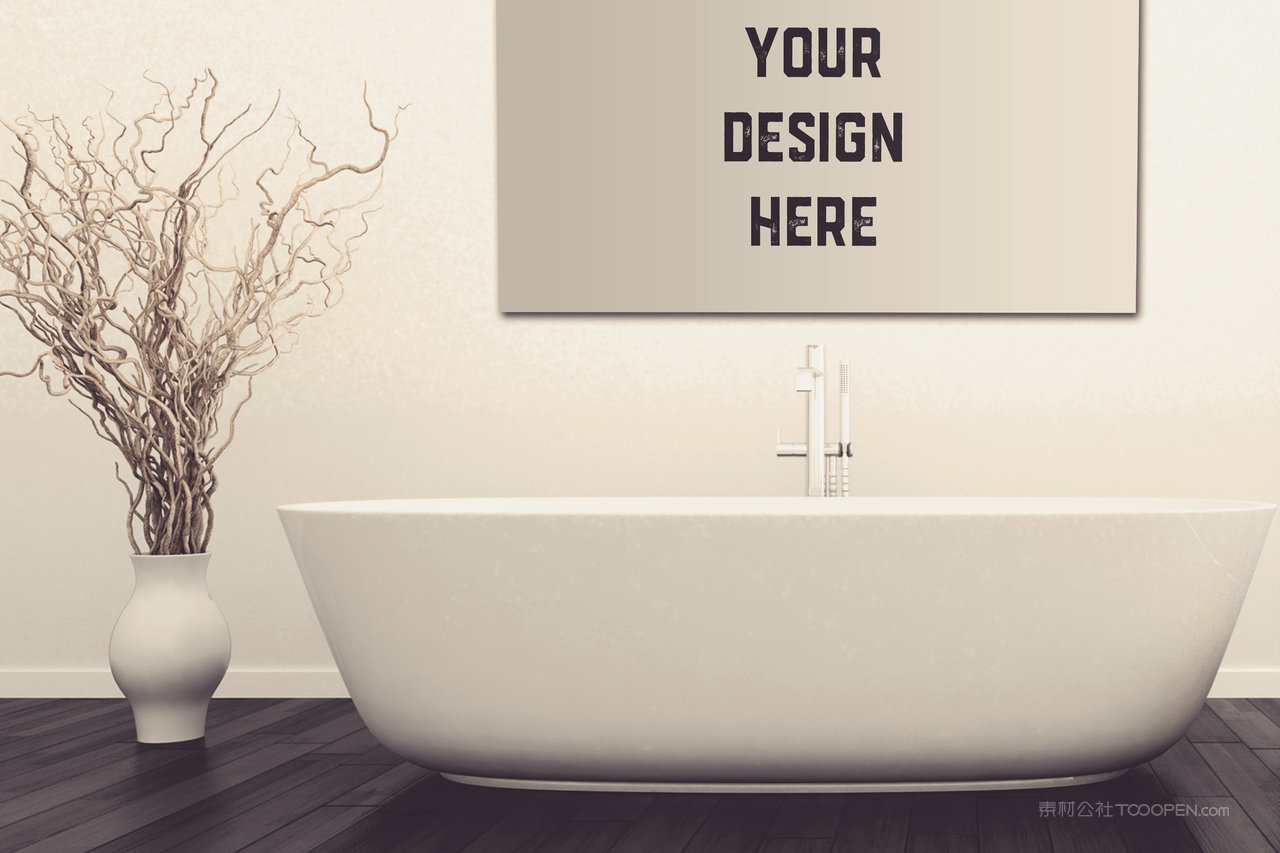 浴室墙壁画框样机