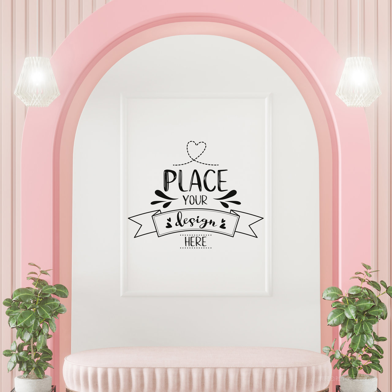 装饰画画框墙上挂画贴图样机