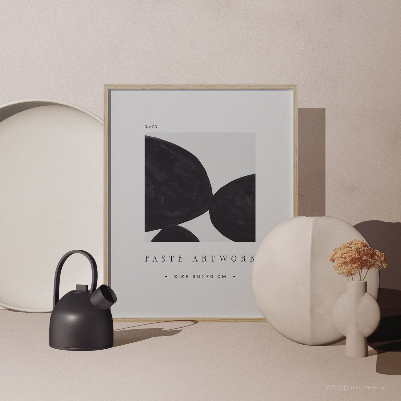 现代简约画框相框裱框贴图样机