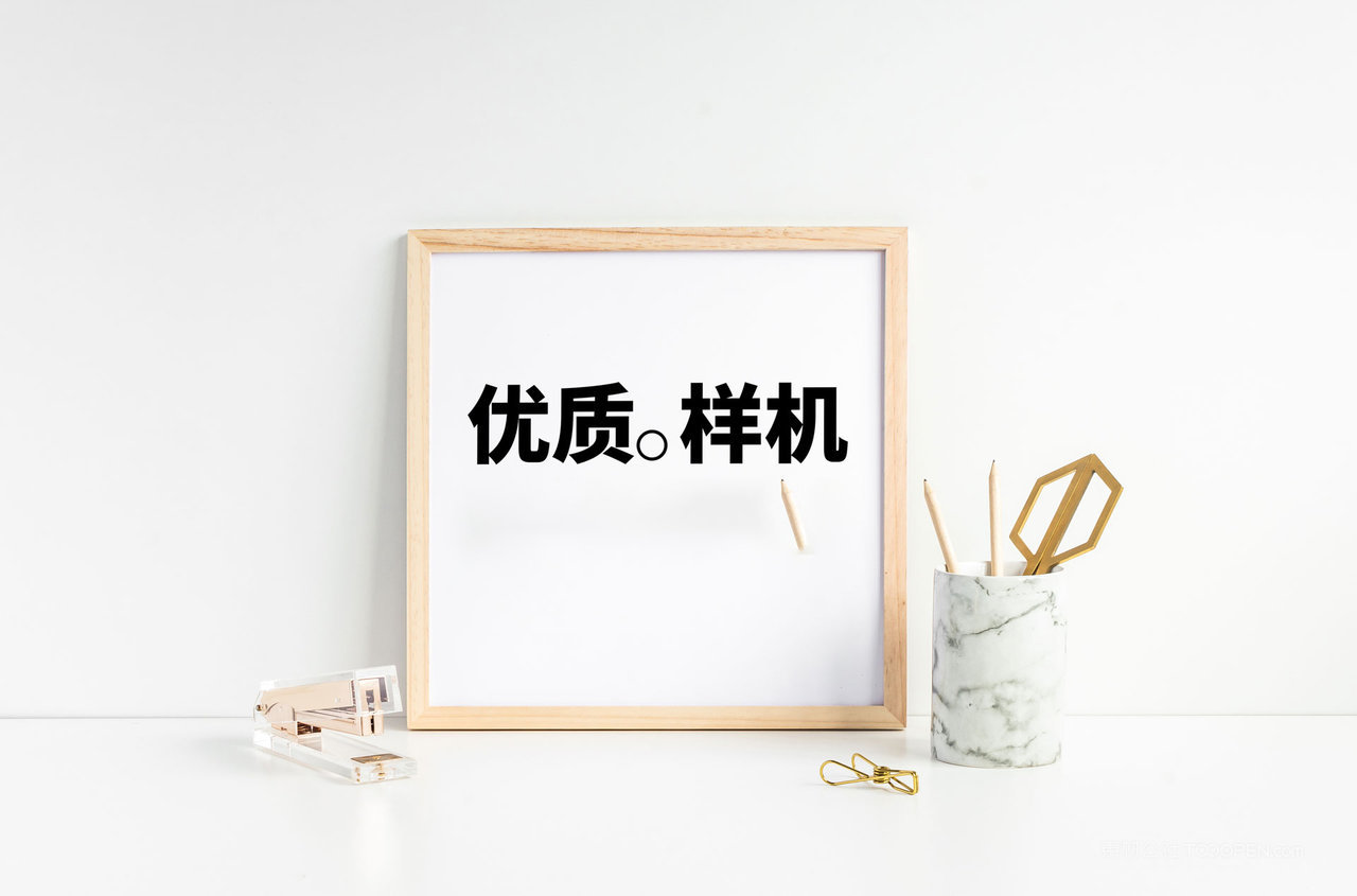 a4相框木质框架展示psd样机 (18)