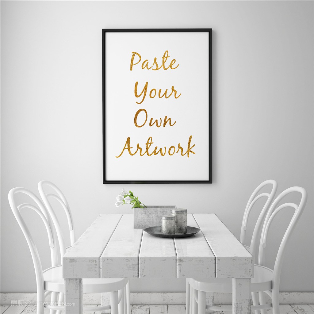 餐厅装饰画画框样机