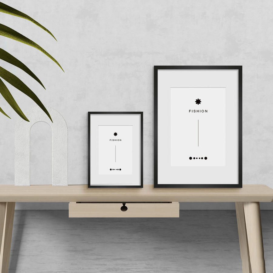 大气灰色墙面上的大型装饰画样机