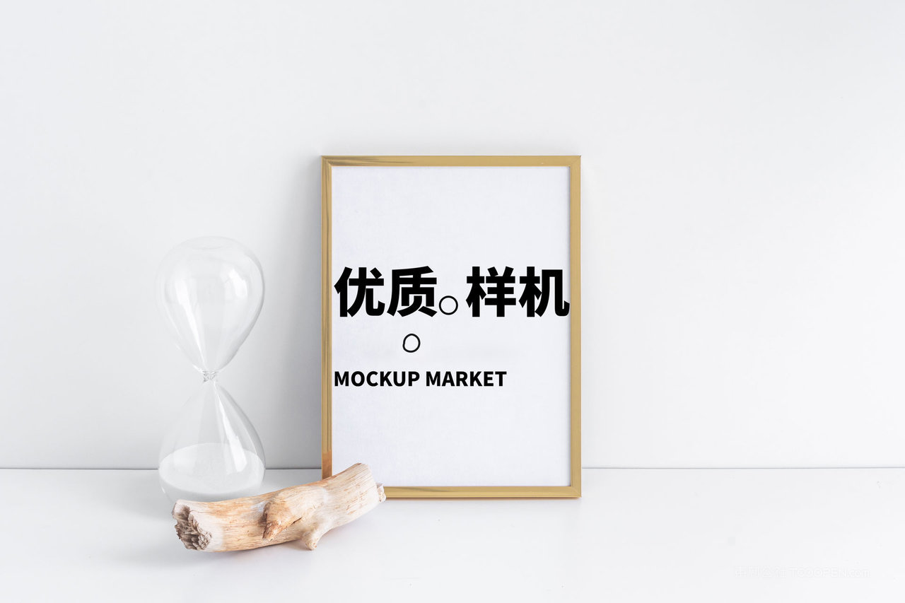 a4相框木质框架展示psd样机 (7)